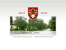 Tablet Screenshot of novyzivot.sk